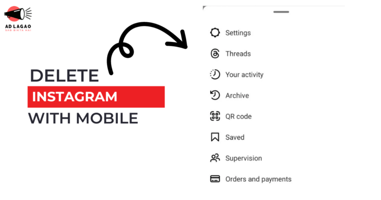 How to del insta account