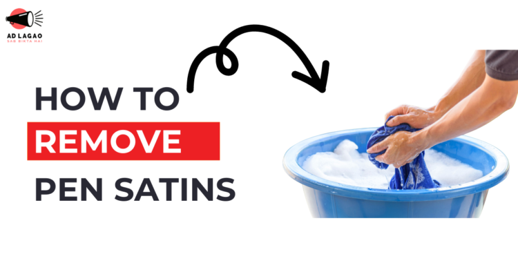 How to remove pen stains