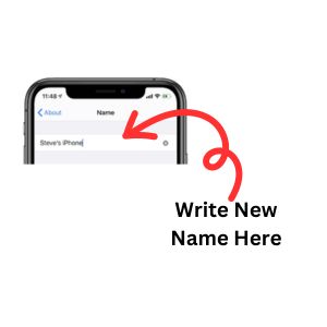new name in iphone
