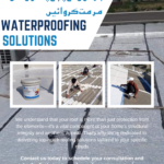 Blue and White Modern Roofing Services Flyer